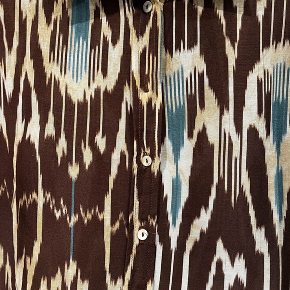 Gorgeous linen blouse by Italian brand Momoni size 42 - Medium - Picture 5 of 6